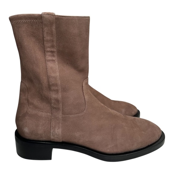 Stuart Weitzman Sadie Brown Suede Slip On Ankle Boot 9.5 - Picture 7 of 12